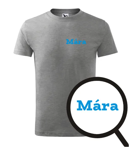 Šedé dětské tričko Mára