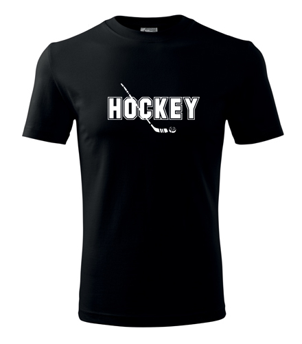 trička s potiskem Tričko s nápisem Hockey