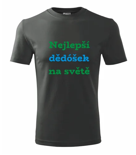 Grafitové tričko Nejlepší dědóšek na světě