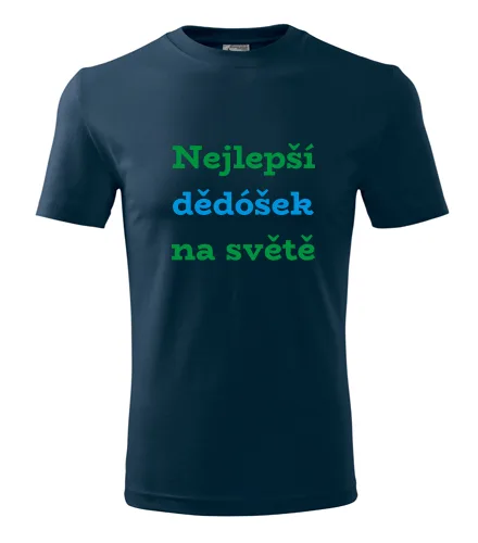 Tmavě modré tričko Nejlepší dědóšek na světě