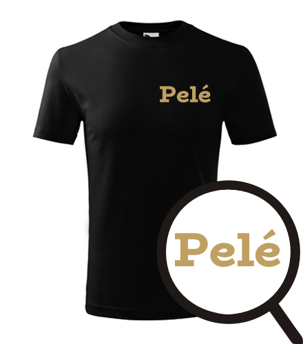 Černé dětské tričko Pelé