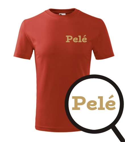 Červené dětské tričko Pelé