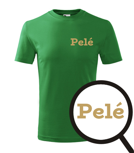 Zelené dětské tričko Pelé