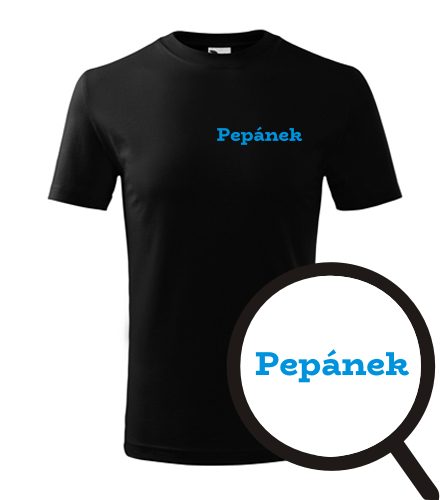 Černé dětské tričko Pepánek