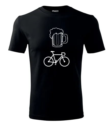 Černé tričko pivo kolo
