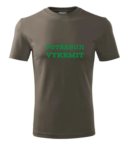 Army tričko Potřebuji vykrmit