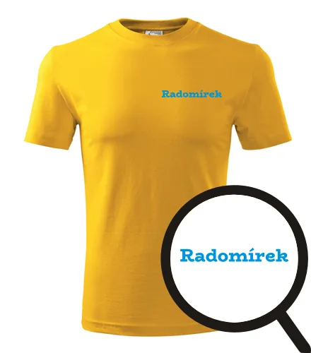 trička s potiskem Tričko Radomírek - novinka