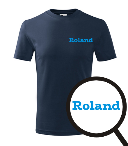 Tmavě modré dětské tričko Roland