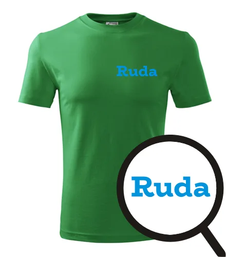 trička s potiskem Tričko Ruda - novinka