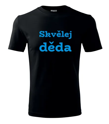 Černé tričko Skvělej děda