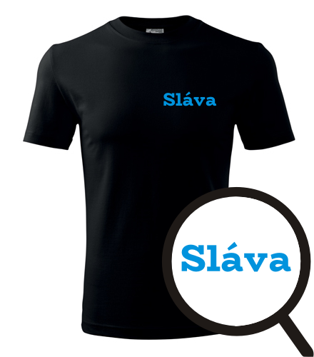 Černé tričko Sláva