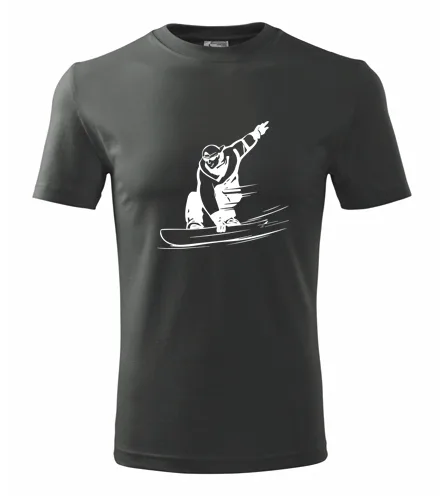 Grafitové tričko snowboardista
