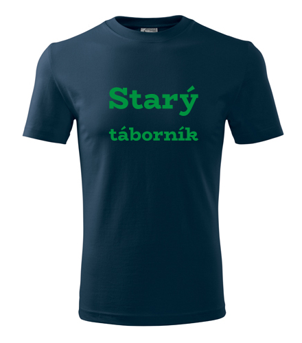 Tmavě modré tričko Starý táborník