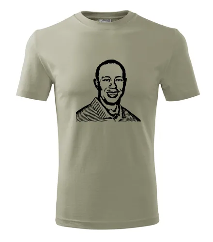 Khaki tričko Tiger Woods