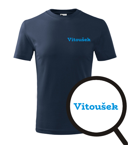 Tmavě modré dětské tričko Vitoušek