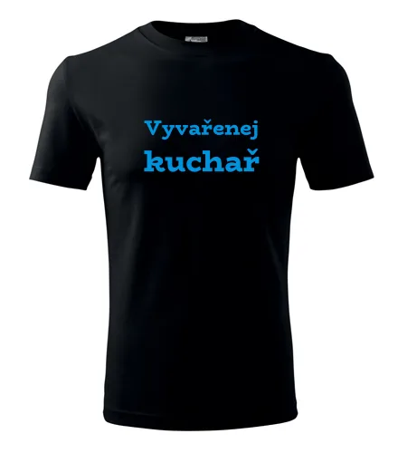 Černé tričko Vyvařenej kuchař