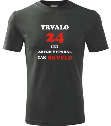 trička s potiskem Grafitové tričko trvalo 24 let 