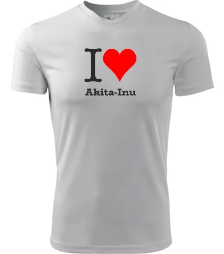 trička s potiskem Tričko I love Akita-Inu - novinka