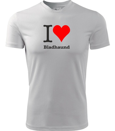 Bílé dětské tričko I love Bladhaund