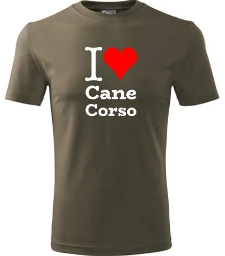 trička s potiskem Tričko I love Cane Corso - novinka