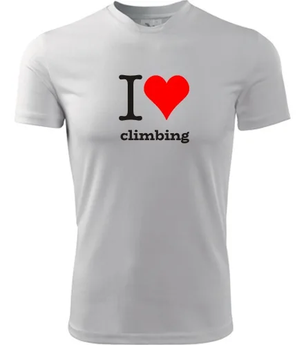 Tričko I love climbing