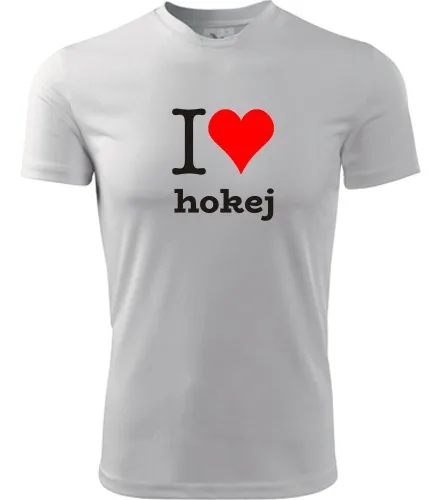 Tričko I love hokej