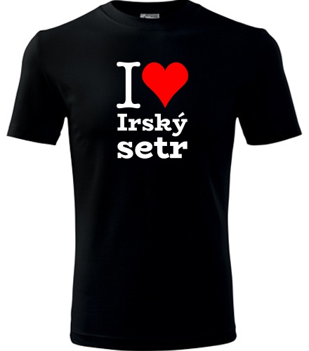 Dětské tričko I love Irský setr