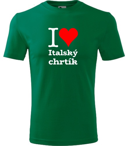 Dětské tričko I love Italský chrtík