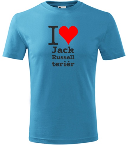 Dětské tričko I love Jack Russell teriér