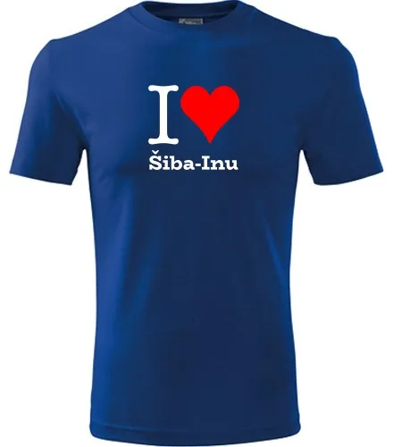trička s potiskem Tričko I love Šiba-Inu - novinka