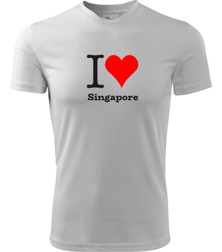 Tričko I love Singapore - Trička I love - města svět