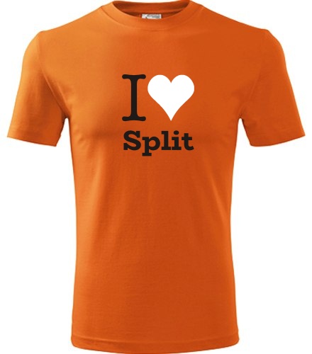 Oranžové tričko I love Split