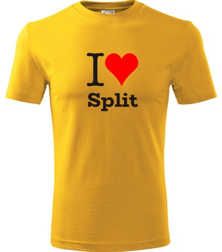 Žluté tričko I love Split