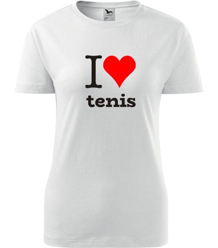 Dámské tričko I love tenis