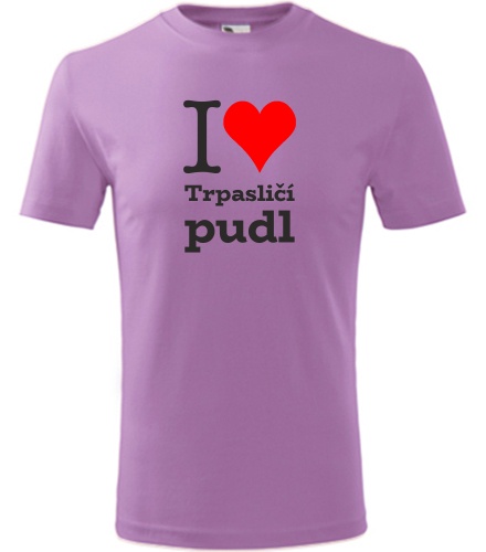 trička s potiskem Dětské tričko I love Trpasličí pudl
