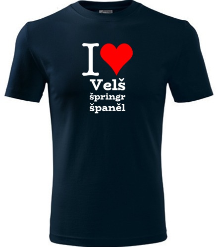 trička s potiskem Dětské tričko I love Velš špringr španěl