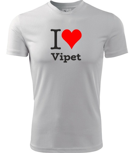 Bílé dětské tričko I love Vipet