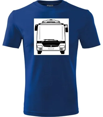 trička s potiskem Modré tričko s autobusem SOR NB12 