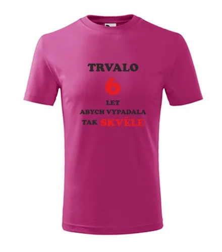 trička s potiskem Purpurové dětské tričko trvalo 6 let 