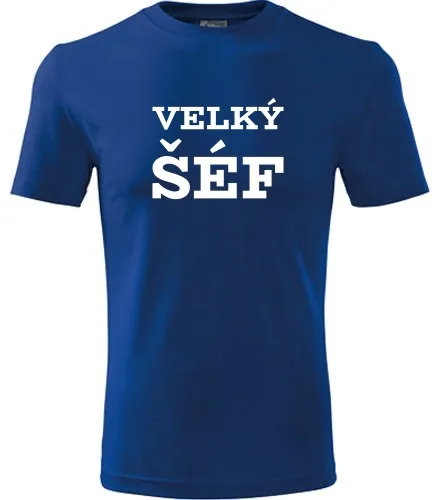 Modré tričko Velký šéf