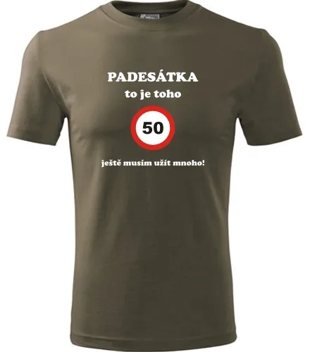 trička s potiskem Army tričko padesátka to je toho 