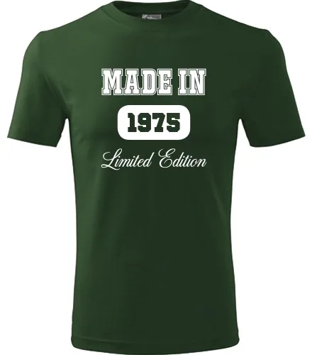 Lahvově zelené tričko Made in