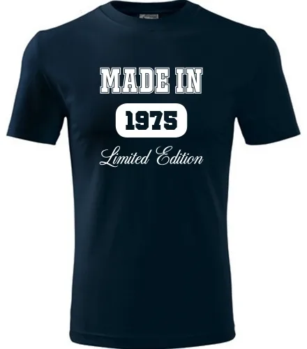 Tmavě modré tričko Made in