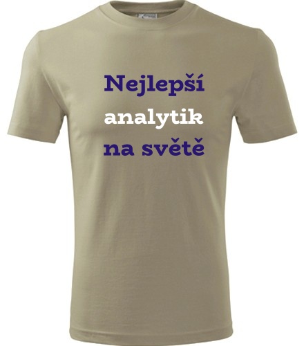 Khaki tričko nejlepší analytik na světě