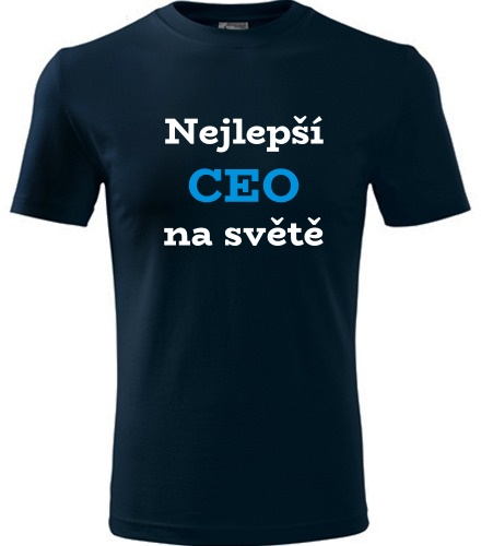 Tmavě modré tričko nejlepší CEO důstojník na světě