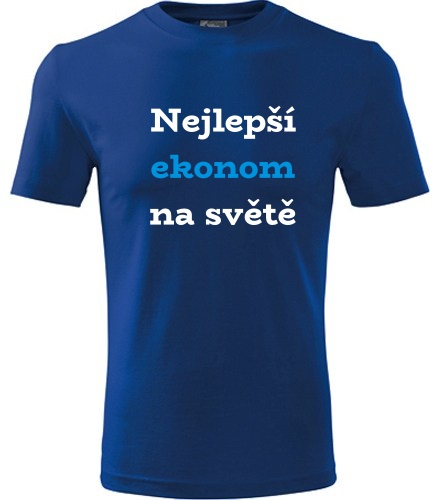 Modré tričko nejlepší ekonom na světě