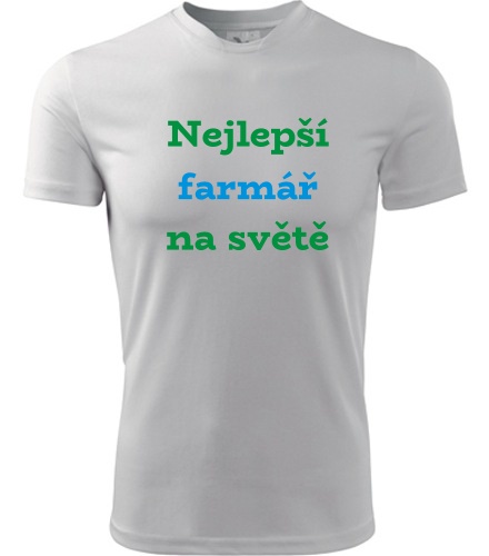 Tričko nejlepší farmář na světě - Dárek pro farmáře