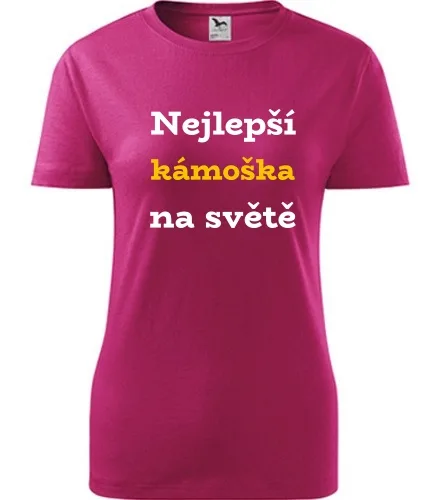 Purpurové dámské tričko nejlepší kámoška na světě