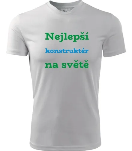 Bílé tričko nejlepší konstruktér na světě