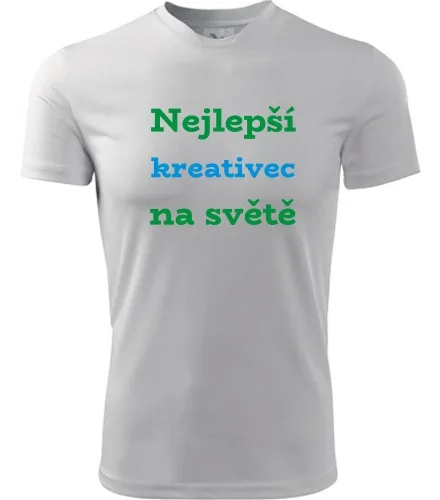 Bílé tričko nejlepší kreativec na světě